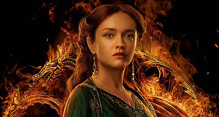 A poster of Queen Alicent for House of the Dragon, HBO