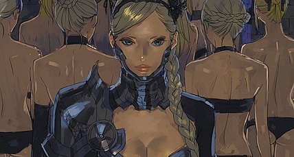 Digital Trial Painting for Analog by Mengo Yokoyari via Pixiv