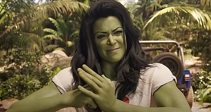 Jennifer tests out her strength in 'She-Hulk: Attorney at Law' (2022), Disney+
