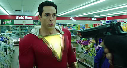 Shazam-Levi stares down barrel