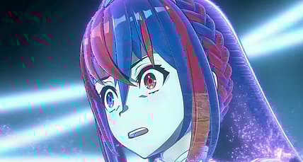 The female player character looks on in horror and shock via Fire Emblem Engage (2023), Nintendo