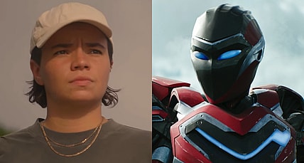 Zoe Terakes opens up in Heaps Normal & Semi Permanent present: 'Normal People' with Zoe Terakes (2021) / Riri Williams (Dominique Thorne) prepares for takeoff in Black Panther: Wakanda Forever (2022), Marvel Entertainment