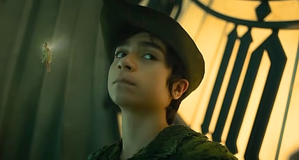 Peter Pan (Alexander Molony) prepares to take flight in Peter Pan & Wendy (2023), Disney