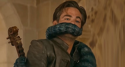 Edgin (Chris Pines) is silenced in Dungeons & Dragons: Honor Among Thieves (2023), Paramount Pictures