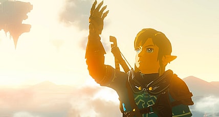 Link marvels at his corrupted hand via The Legend of Zelda: Tears of the Kingdom (2023), Nintendo