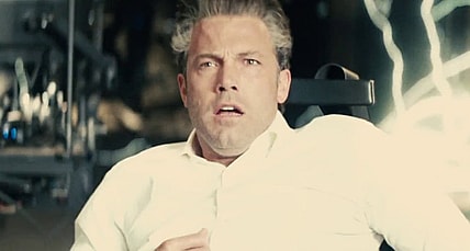 Ben Affleck after Bruce sees Flash in BvS