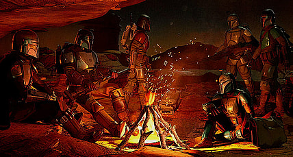 Promotional artwork for the fourth episode of 'The Mandalorian' (2023) season 3, Disney+