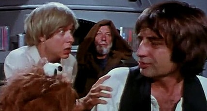 Fluke, Chewchilla, Augie 'Ben' Doggie and Ham Salad in in 'Hardware Wars' (1978), Pyramid Films