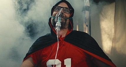 Byron Brown as Sam in Shudder's Scare Package II: Rad Chad's Revenge.