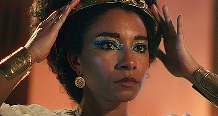 Heavy is the head that wears Cleopatra's (Adele James) crown in Queen Cleopatra (2023), Netflix
