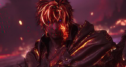 Clive Rosfield (Yuma Uchida) channels the powers of the Eikon Ifrit via Final Fantasy XVI (2023), Square Enix