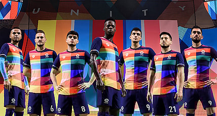 Spanish players from the LaLiga Santander league wear their UNITY kits via FIFA 23 (2022), EA Sports