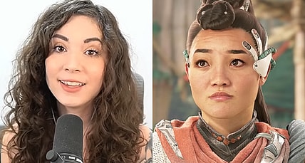 Melonie Mac responds to Kylie Lia Page / Seyka (Kylie Liya Page) seeks reassurance in Horizon Forbidden West: Burning Shores (2023), Guerilla Games