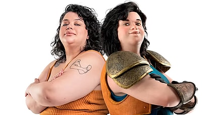 Cinthia stands back to back with her avatar in Dove's "Real Virtual Beauty" Ad