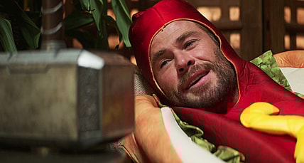 Thor (Chris Hemsworth) dreams of a life that could have been in Thor: Love and Thunder (2022), Marvel Entertainment