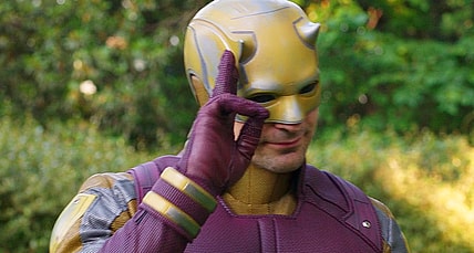 Daredevil (Charlie Cox) is left confused in She-Hulk: Attorney at Law Season 1 Episode 9 "Whose Show Is This?" (2022), Marvel Entertainment via Disney Plus