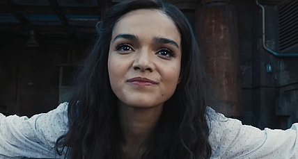 Lucy Gray (Rachel Zegler) offers herself up as tribute in The Hunger Games: The Ballad of Songbirds and Snakes (2023), Lionsgate