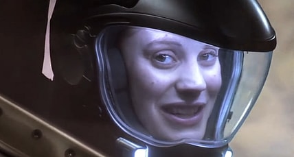 Starbuck (Katee Sackhoff) returns from the dead in Battlestar Galactica Season 3 Episode 20 "Crossroads Part 2" (2007), Universal