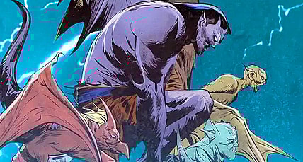 The Manhattan Clan prepares to fly on Jae Lee's variant cover to Gargoyles: Season 4 Vol. 1 #1 "A Little Crazy" (2023), Dynamite Entertainment