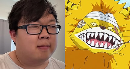SungWon Cho performs his skit 'when your opponent in a card game is very confident' for Marvel Snap (2023), Marvel / Nekomusashi (SungWon Cho) stands with the Straw Hats in One Piece Episode 776 "Saying Goodbye and Descending from the Elephant - Setting Out to Take Back Sanji!" (2017), Toei Co. Ltd.