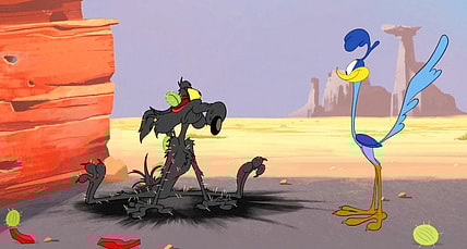 The injured Coyote and Roadrunner in Looney Tunes Season 1 Episode 8 "Cactus If You Can" (2020), Warner Bros. Animation