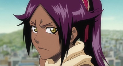 Yoruichi (Wendee Lee) finds herself hard-pressed to find an opening against Aizen (Kyle Herbert) in Bleach Episode 300 "Urahara Appears! Stop Aizen!" (2010), Studio Pierrot