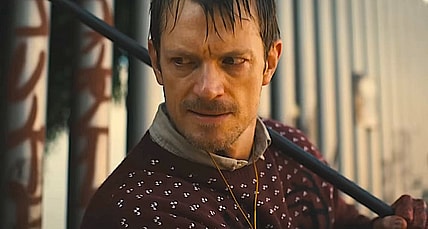 Joel Kinnaman as Brian Godlock in Silent Night (2023), Lionsgate