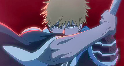 Ichigo (Masakazu Morita) prepares to battle the entire Bambies team at once in Bleach: Thousand-Year Blood War Episode 21 "The Headless Star" (2023), Studio Pierrot