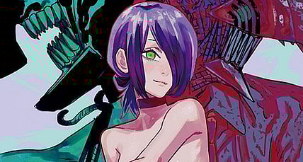 Reze prepares to go 'boom' on Tatsuki Fujimoto's cover to Chainsaw Man Vol. 6 (2020), Shueisha