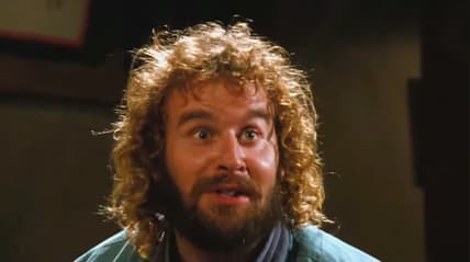 Ray (Donald Gibb) is honored, but not for long, to be invited to the Kumite in Bloodsport (1988), Cannon Films