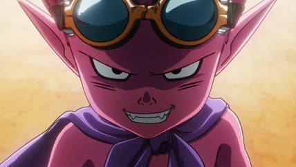 Beelzebub (Mutsumi Tamura) prepares to prove his Fiendish worth in Sand Land: The Series (2023), Sunrise, Kamikaze Douga, and ANIMA
