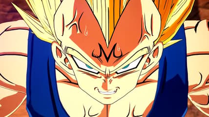Majin Vegeta (Ryō Horikawa) prepares to let loose in Dragon Ball: Sparking! ZERO (2024), Bandai Namco