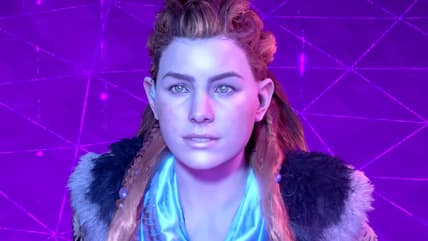Aloy (Ashly Burch) shuts down Project Zero Dawn in Horizon Zero Dawn (2017), Guerilla Games