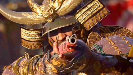 Yasuke (Tongayi Chirisa) draws his rifle in Assassin's Creed Shadows (2024), Ubisoft