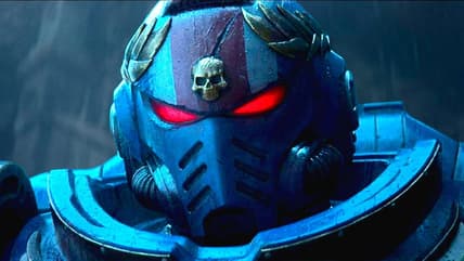 A Space Marine dons his helmet in Secret Level (2024), Amazon Prime