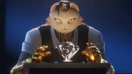 Meowdas reaches for a large diamond just before Chapter 2 Remix in Fortnite (2017), Epic Games