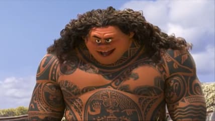 Maui singing in Moana-Disney Animated Studios-2016