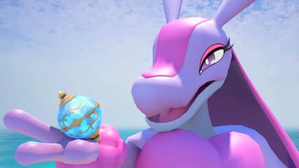A Lovander discovers the wonders of Pal Spheres in Palworld (2024), Pocket Pair