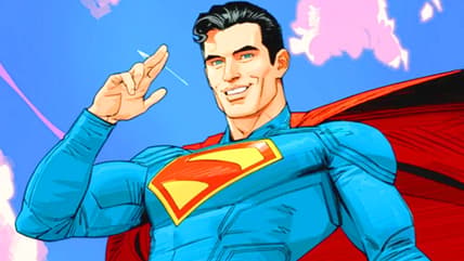 Superman (David Corenswet) says hello on Dan Mora's Superman (2025) variant cover to Krypto: The Last Dog of Krypton Vol. 1 #1 (2025), DC