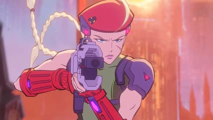 Widowmaker (Chloé Hollings) does her best Cammy cosplay in Overwatch 2 (2022), Blizzard Entertainment