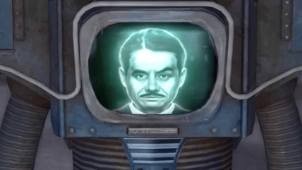 Mr. House (René Auberjonois) thanks The Courier (N/A) for his help in securing the wasteland in Fallout: New Vegas (2010), Obsidian Entertainment