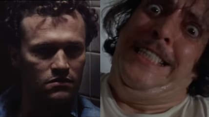 Michael Rooker in Henry: Portrait of a Serial Killer (1986), Greycat Films, and Joe Spinell is a friggin Maniac (1980), Analysis Film Releasing Corporation
