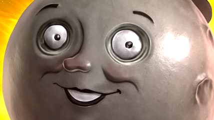 The Spacer's Choice corporation's Moon Man logo from The Outer Worlds 2 via Obsidian Entertainment, YouTube