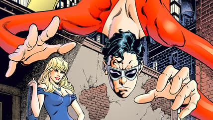 The titular hero is on the case on Aaron Lopresti's cover to Plastic Man Vol.5 Issue #1 "Plastic Man" (2018) DC Comics
