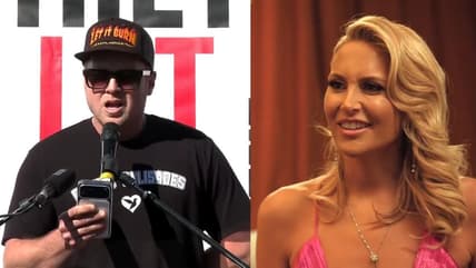 L to R, Spencer Pratt launches his Mayoral campaign at the Palisades fire anniversary, 2026 Reuters-YouTube: Stephanie Pratt smiles at seeing Frankie in The Hills: New Beginnings Season 1, 2019, MTV