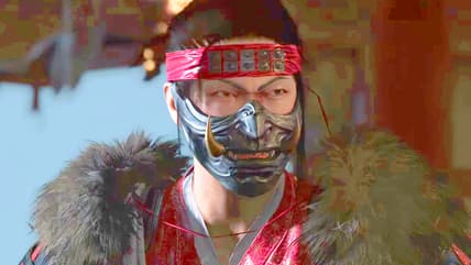 Kimura Yukari (TBA) presses Yasuke (Yasuke (Tongayi Chirisa) on his loyalties in Assassin's Creed Shadows: Claws of Awaji (2025), Ubisoft