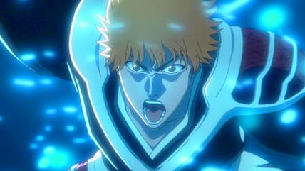 Ichigo Kurosaki (Masakazu Morita) tries to reason with Uryū (Noriaki Sugiyama) against his newfound Quincy allegiance in Bleach: Thousand-Year Blood War Episode 30 "The Visible Answer" (2025), Pierrot
