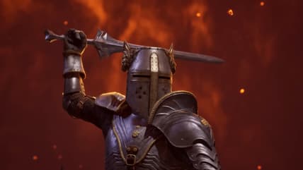 The Hero of Kvatch standing before the gates of Oblivion in The Elder Scrolls IV: Oblivion Remasterd (2025), Bethesda Softworks.