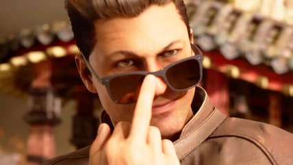 Johnny Cage (Andrew Bowen) does his best Karl Urban impression in Mortal Kombat 1: Definitive Edition (2025), NetherRealm Studios