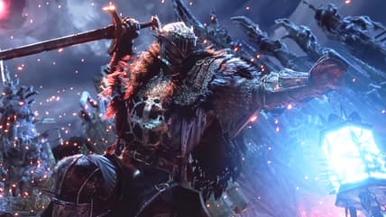 The Bearer (James Alexander) unleashes the power of the Lamp in Lords of the Fallen (2023), CI Games